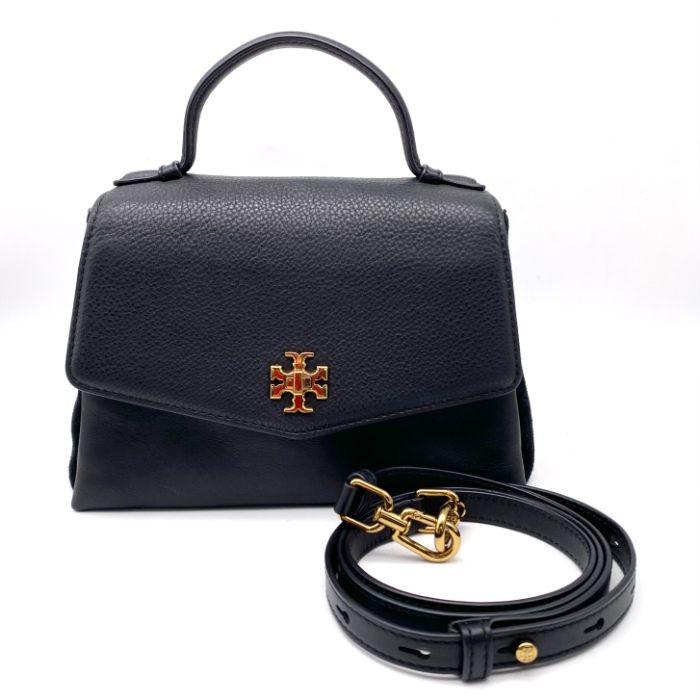 TORYBURCH トリーバーチ ロゴ ターンロック 2way レザー ハンド ショルダー バッグ eH0896A