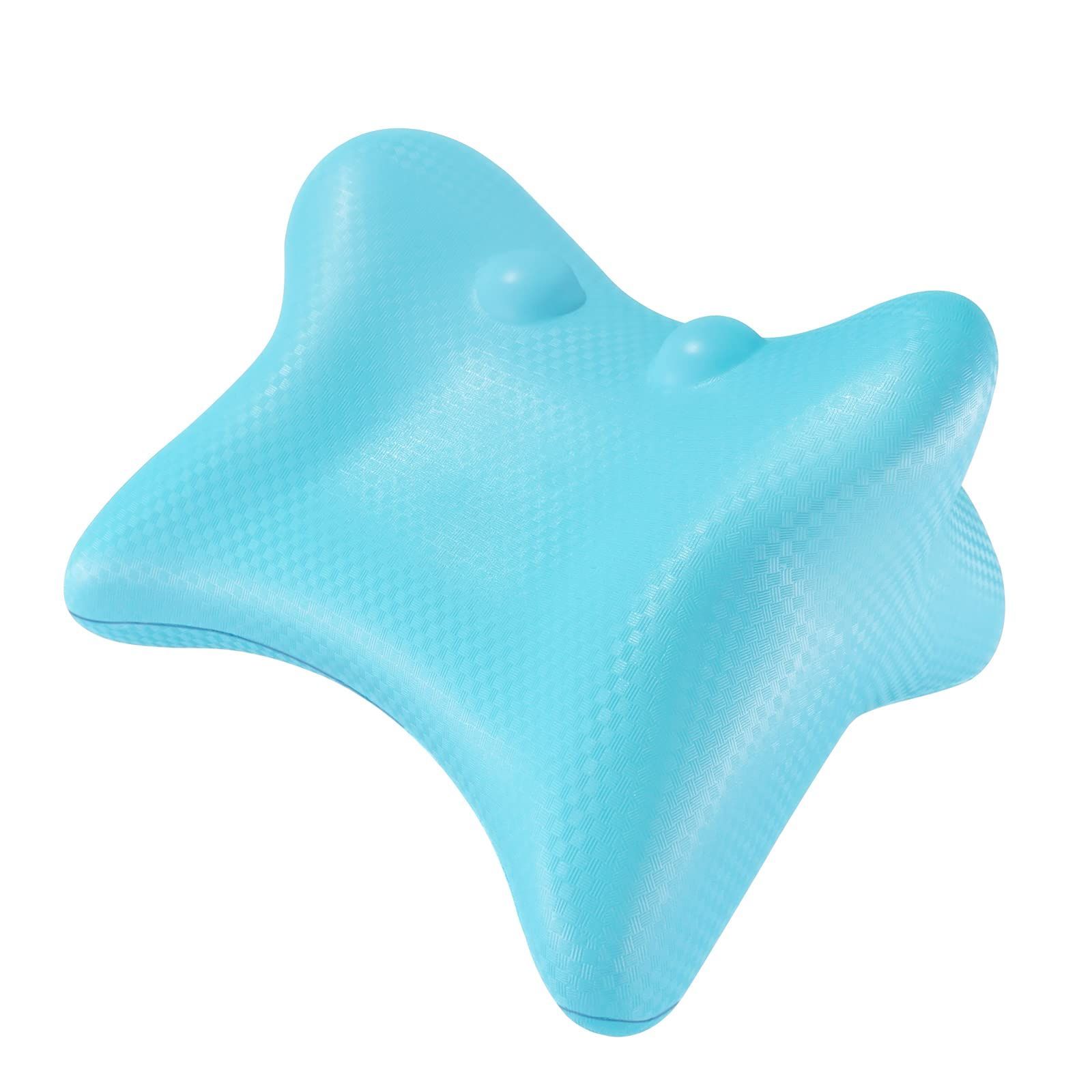 【色: ブルー】【3D立体縫製のカバー付き】Mointech 首枕 首まくら 両