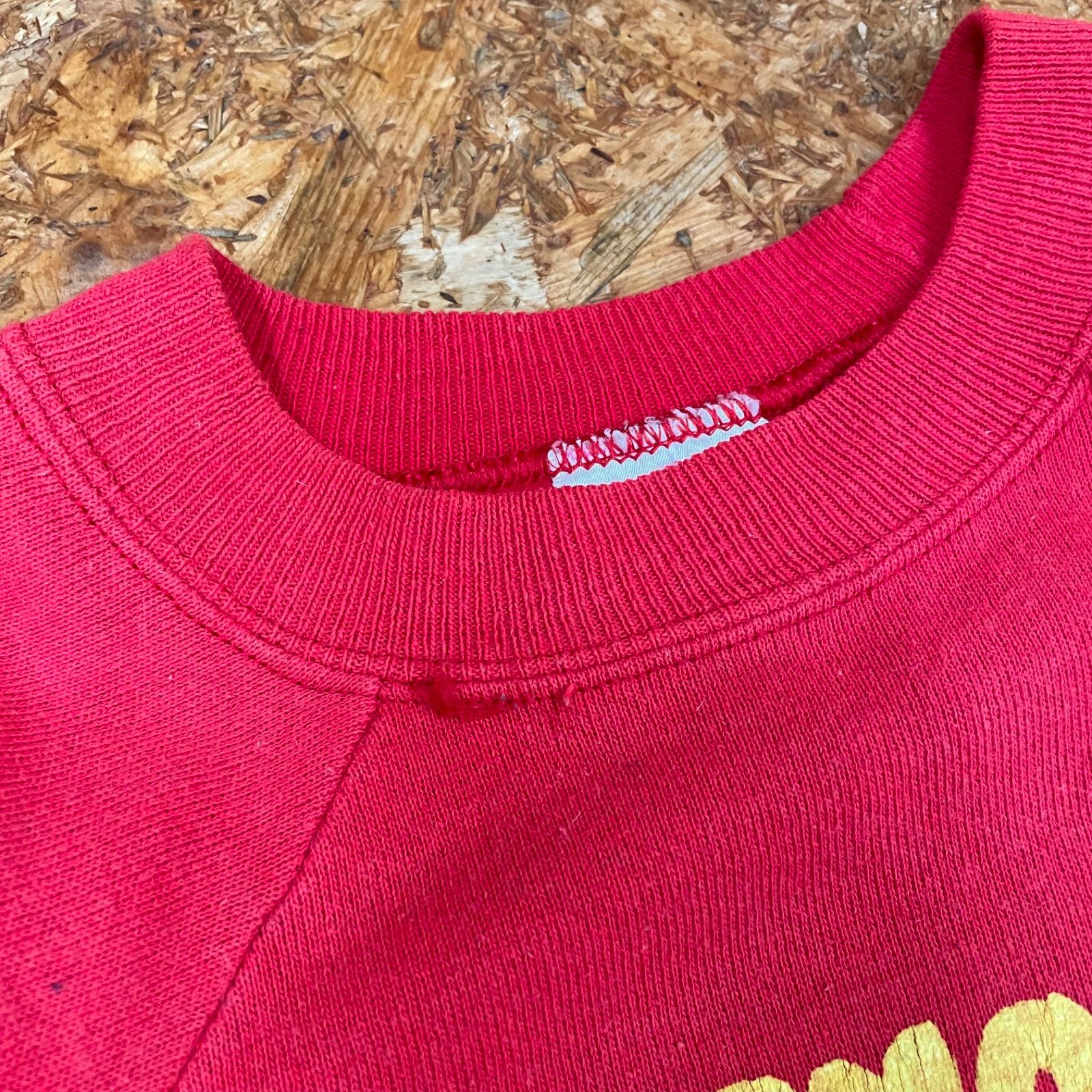 90s Hanes HerWay SNOOPY フライングエース スウェット S レッド