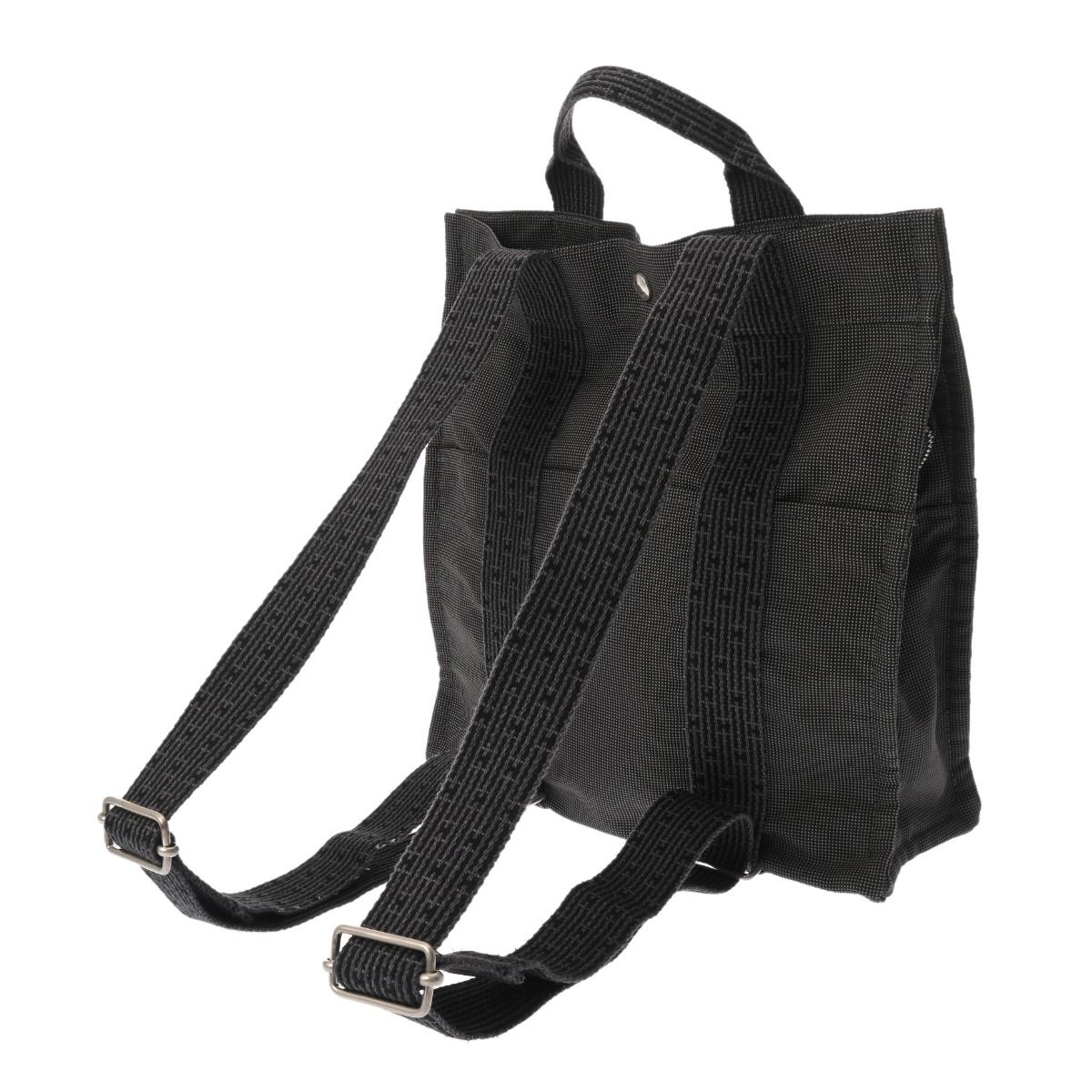 エルメス エールライン アド MM グレー レディース キャンバス リュック デイパック