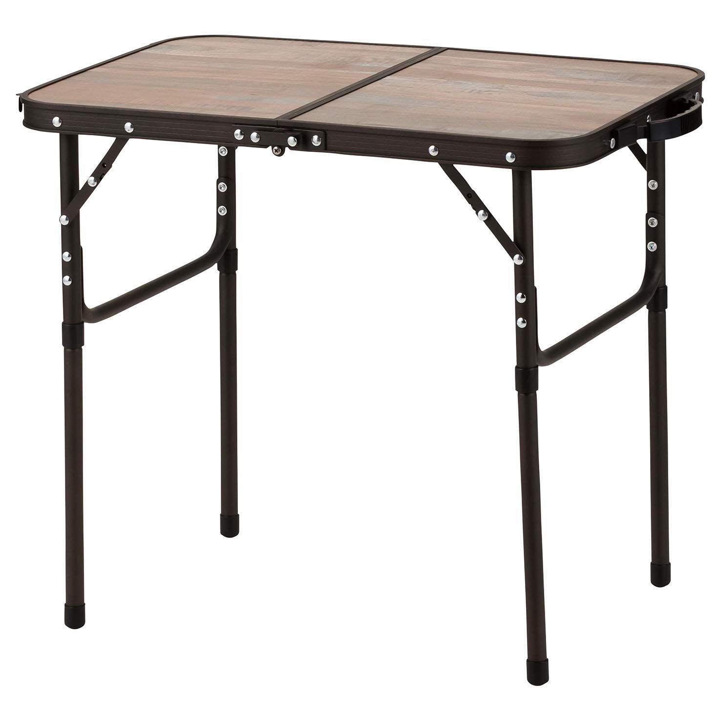 60×40_2WAYアルミテーブル 60×40 武田コーポレーション ヴィンテージ調 2WAY アルミテーブル 60cm FT20-6040(VBR) ビンテージブラウン 60×40