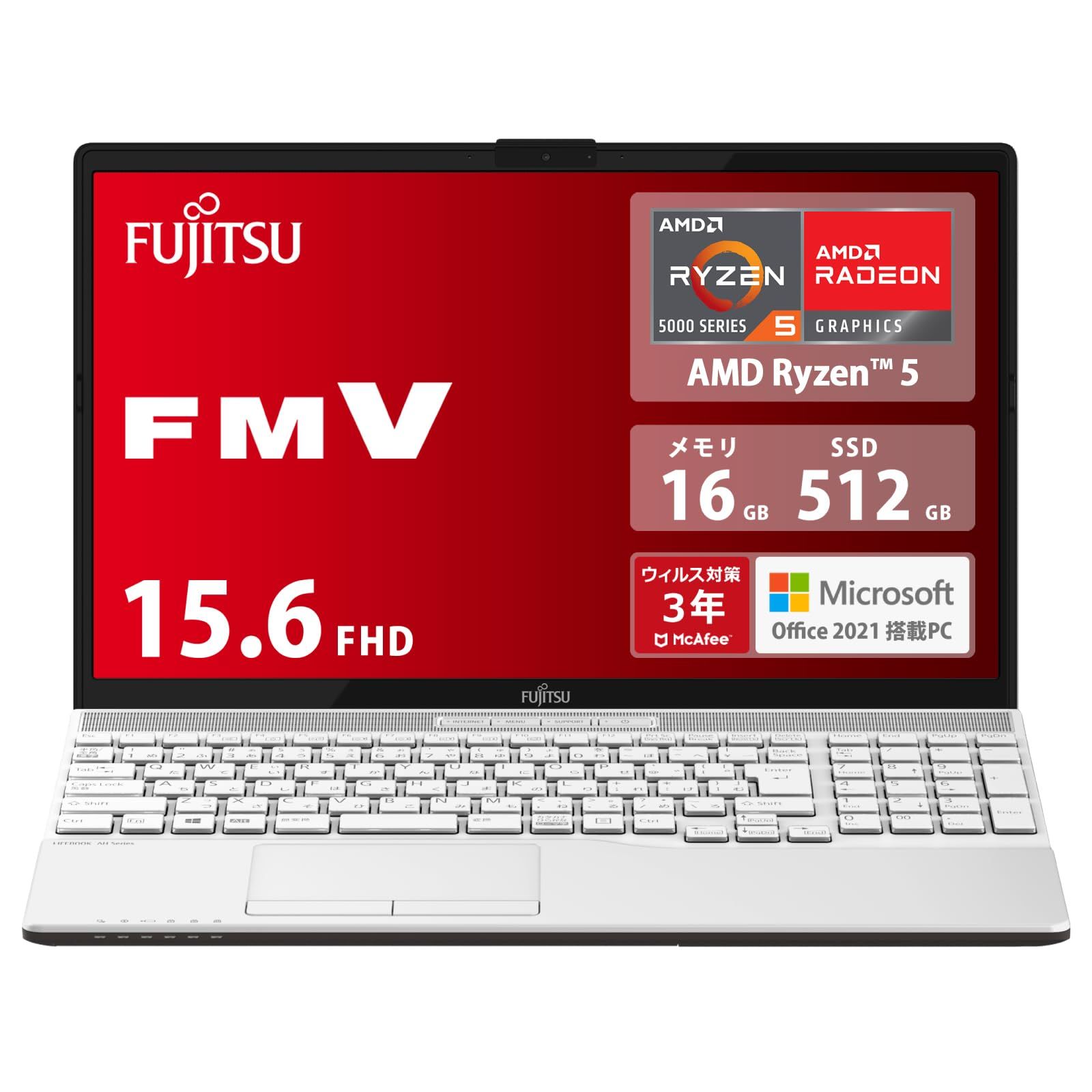 公式 富士通 ノートパソコン FMV LIFEBOOK WAA⁄J1 (MS Office 2021⁄Win 11⁄