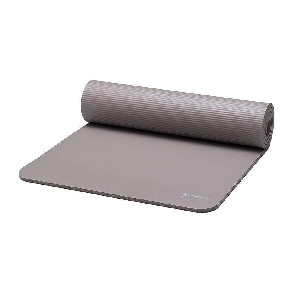 ヨガワークス Yogaworks ピラティスマット ヨガマット 12mm モカ ミント