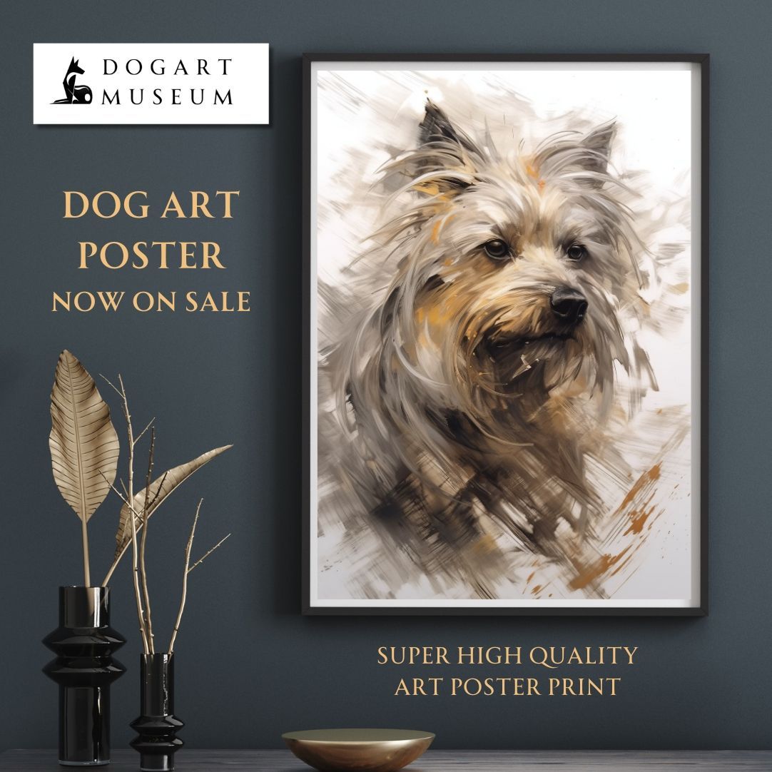KENSHIN (犬神) - ヨークシャーテリア犬 No.1】風水画 アートポスター