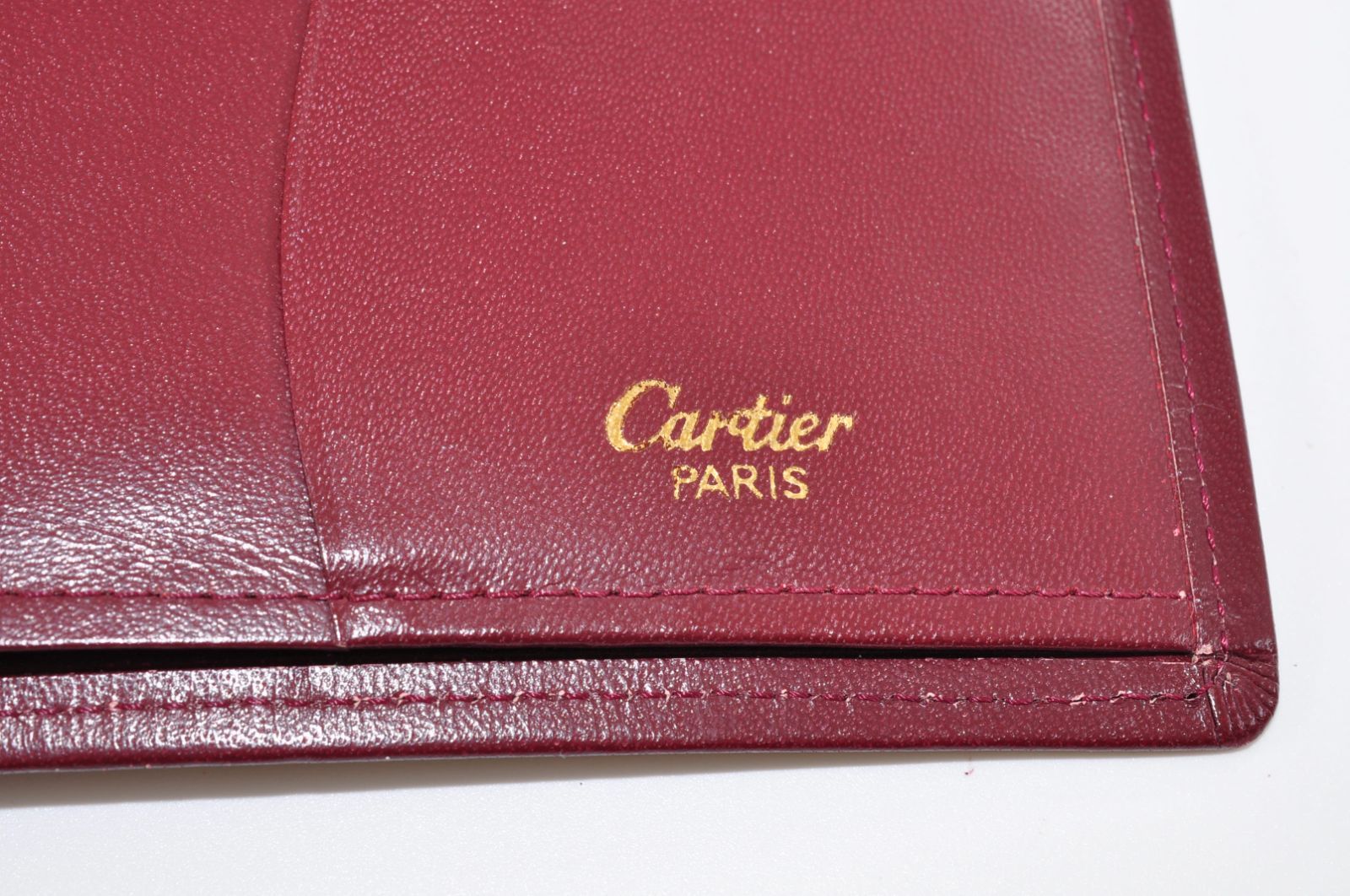 美品 CARTIER カルティエ マストライン ワインレッド バーガンディー 