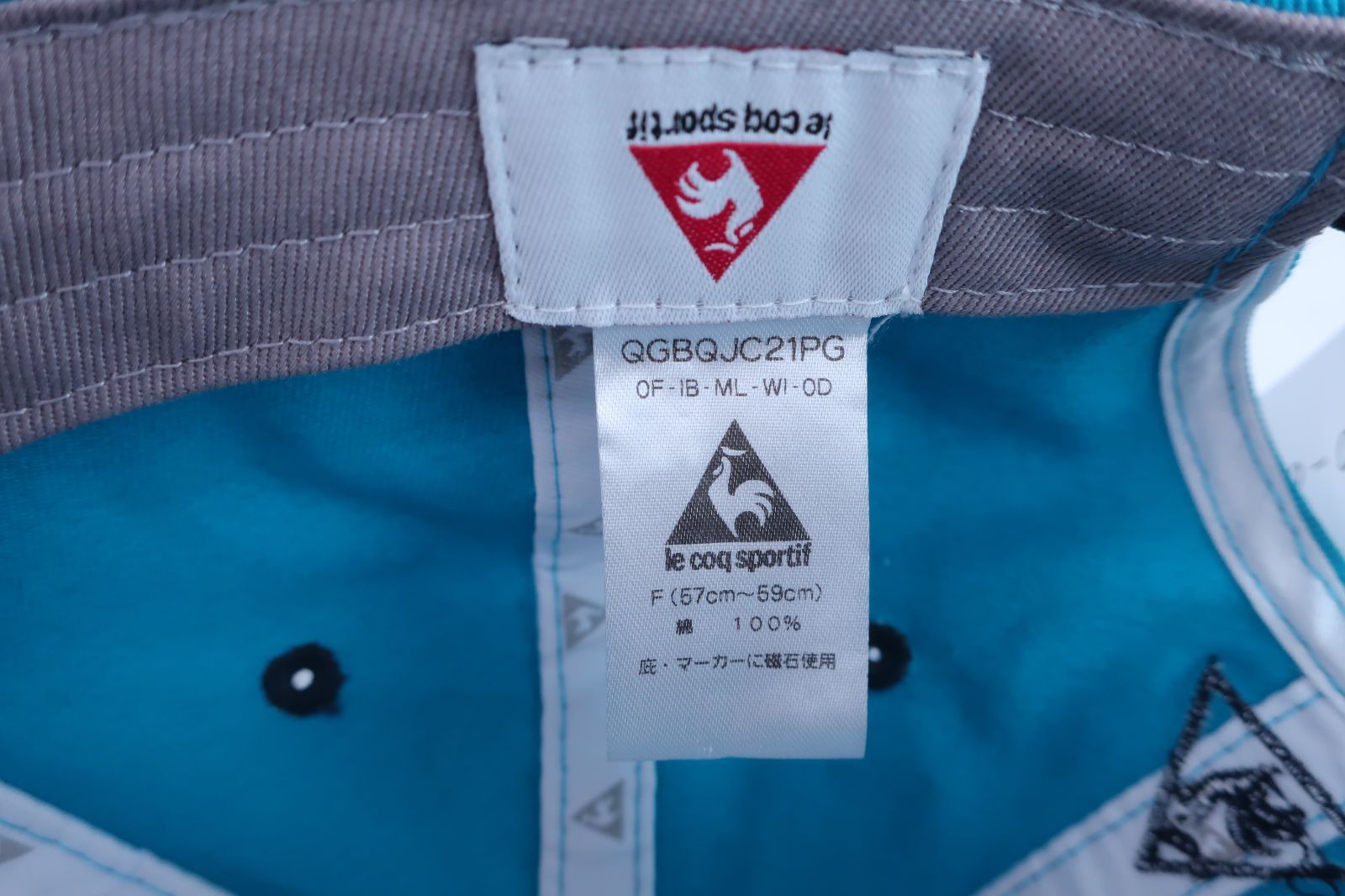 le coq sportif(ルコックスポルティフ) キャップ 水色 レディース フリーサイズ ゴルフ用品 2310-0275 中古