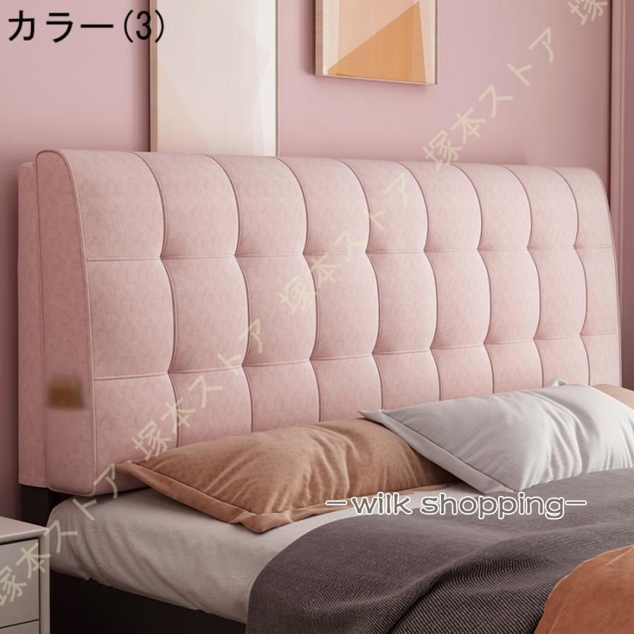 ヘッドボードなしベッド 背もたれクッショ