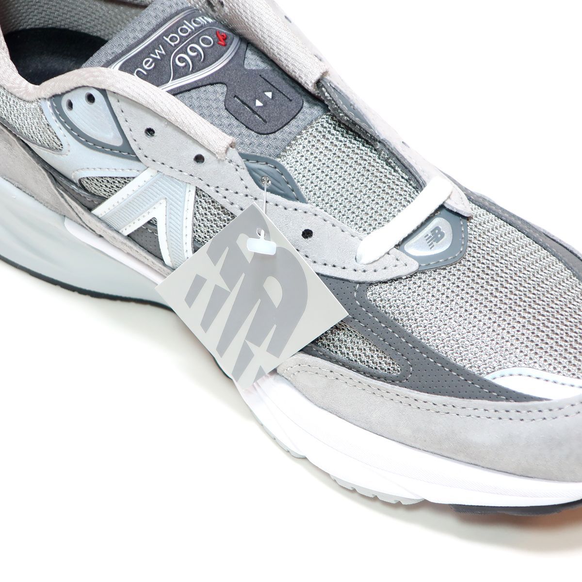 グレーの紐無し☆NEW BALANCE M990GL6 US10.5 28.5cm GREY GRAY MADE 