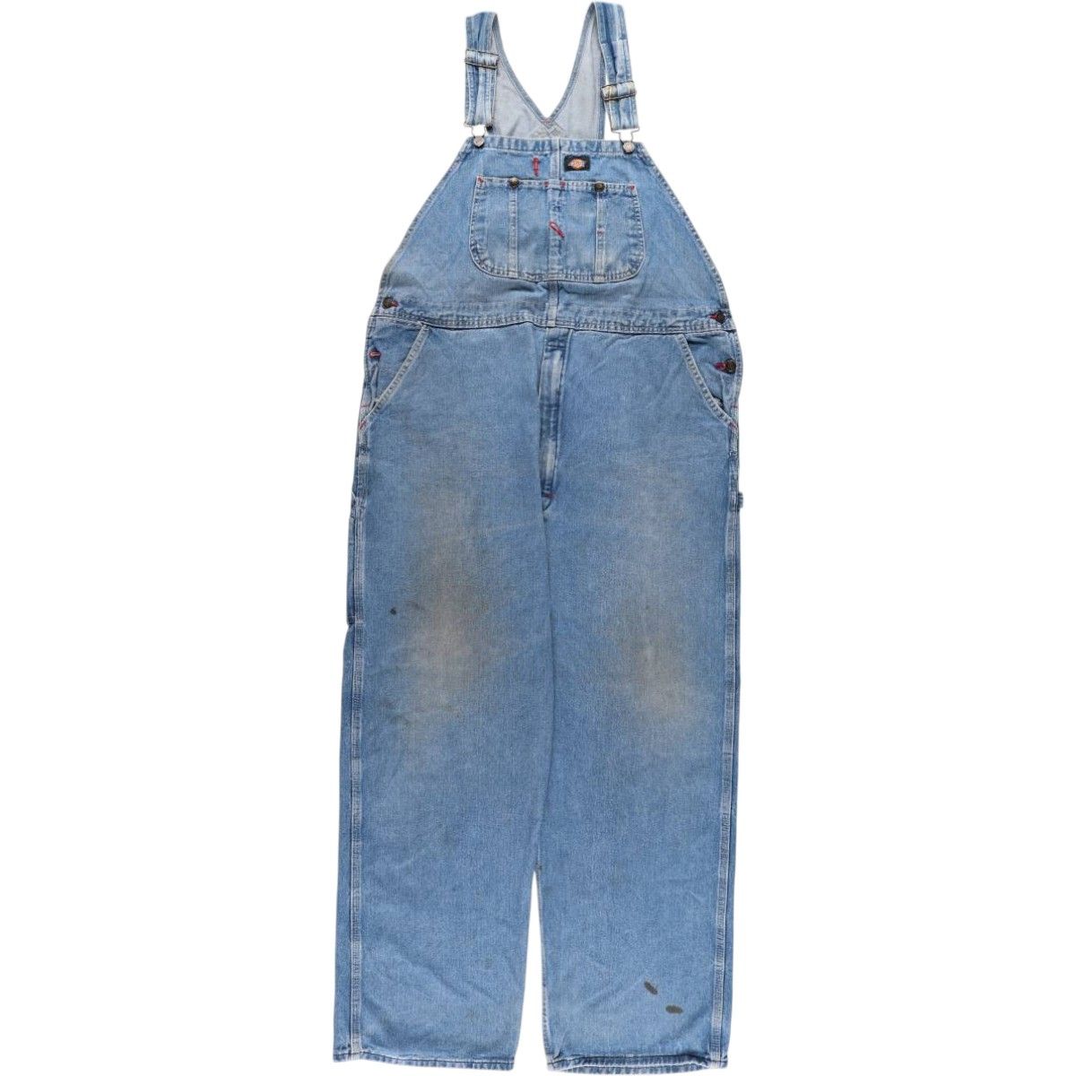 Dickies デニムオーバーオール/ヘビーオンス/古着/実寸W44L27 Dickies デニムオーバーオール/ヘビーオンス/古着/実寸W44L27