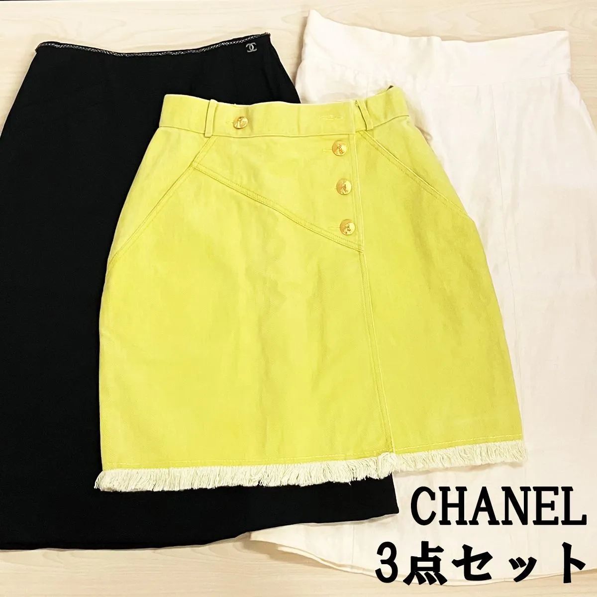 シャネル☆ココマーク☆スカート CHANEL - シャネル CHANEL ココマーク スカート 衣料品 ボトムス