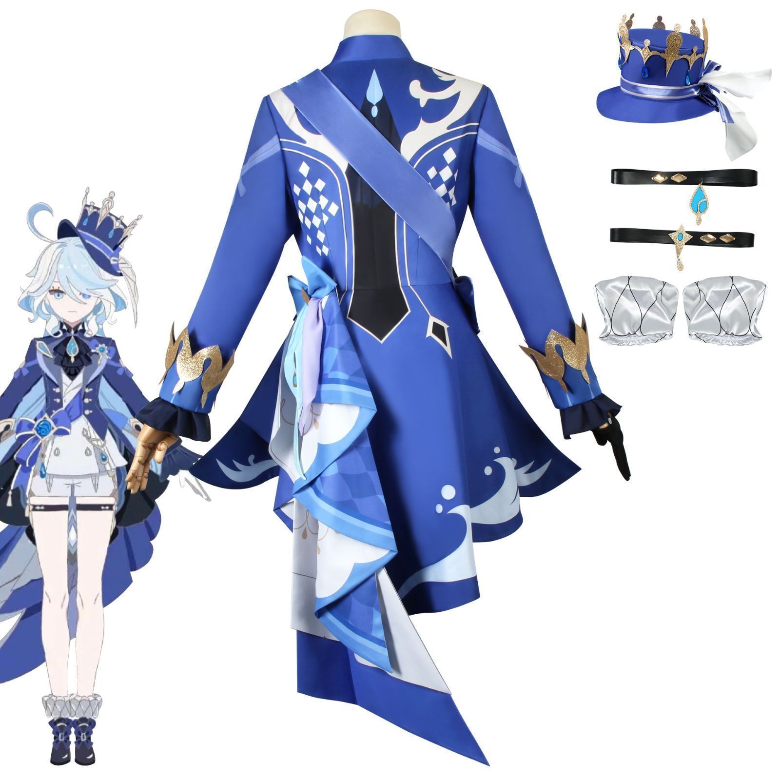 原神 フォカロルス コスプレ衣装 原神 げんしん ヒロイン 水神