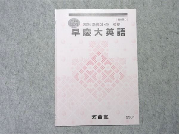 河合塾 早慶大英語 2024 春期講習 002s0B - メルカリ