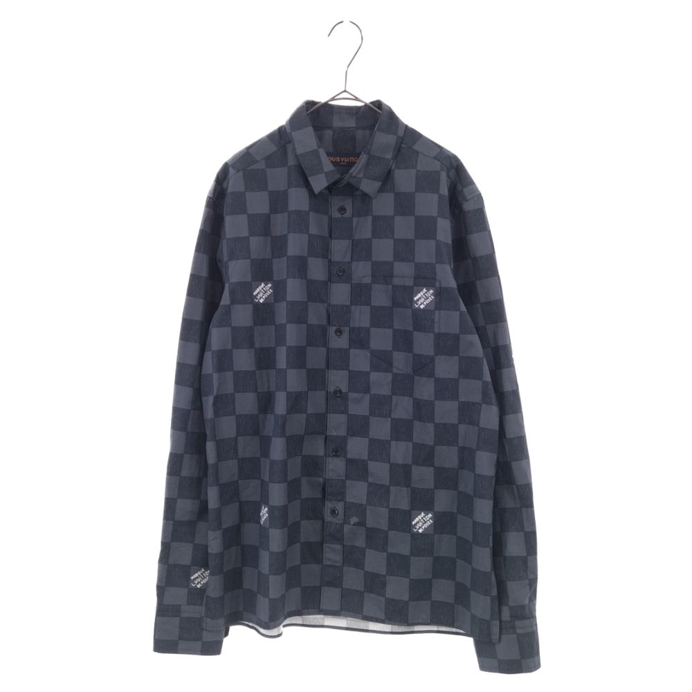 LOUIS VUITTON (ルイヴィトン) 21AW Damier Printed L/S Shirt