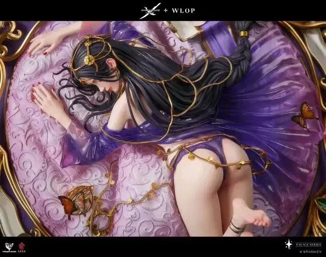 トリグル 朝 フィギュア レジン 売ります パープル