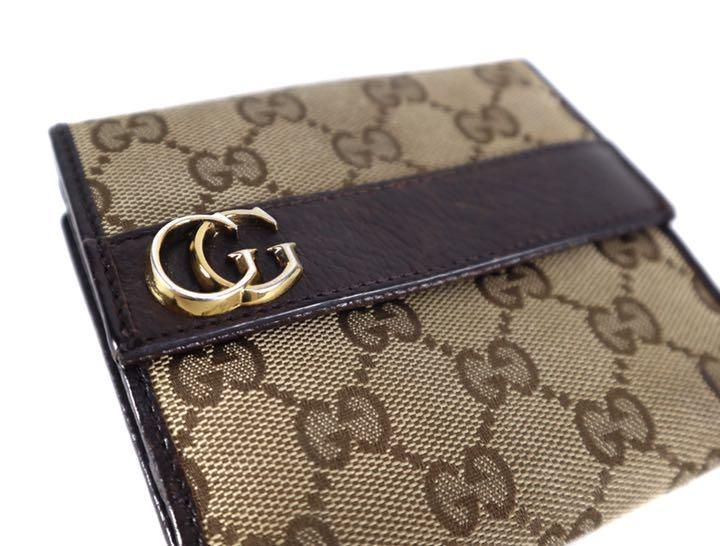 GUCCI グッチ 折財布 GGマーモント キャンバス 24560 2091-