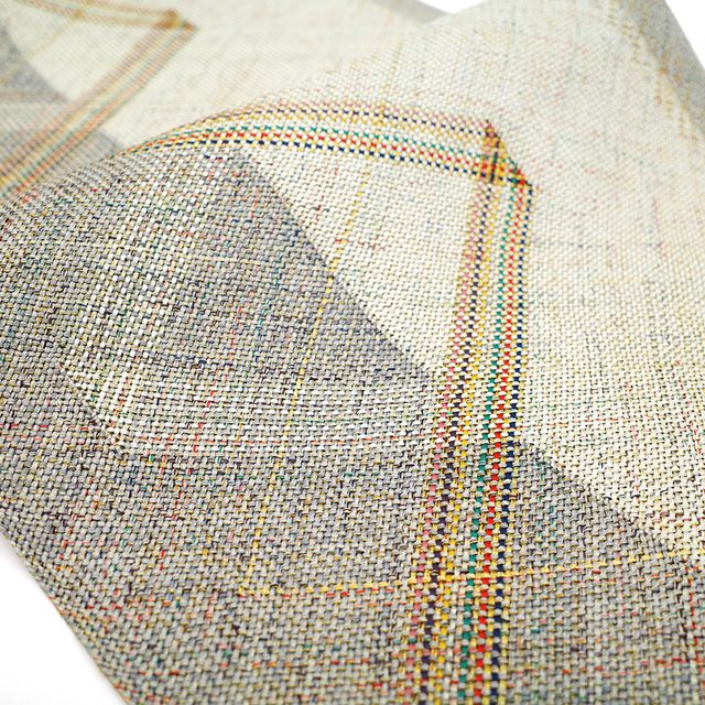 新古品】 名古屋帯 未使用 正絹 京都 西陣 八寸 組織 全通 金銀糸