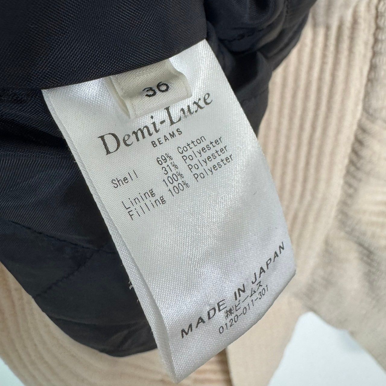 Demi-Luxe BEAMS デミルクスビームス コーデュロイジャケット ブルゾン 