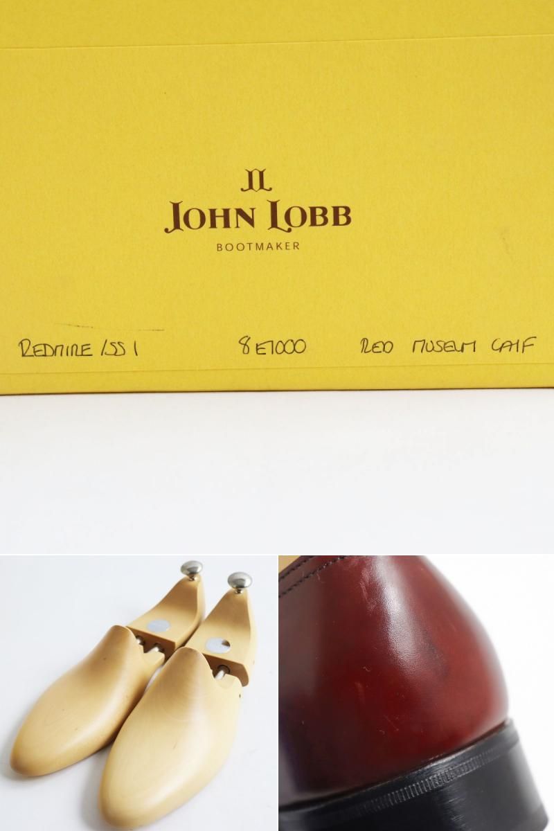 極美品○JOHN LOBB ジョンロブ REDMIRE/レドマイヤー プレステージライン 7000ラスト モンクストラップ レザーシューズ ボルドー  8E 英国製 - メルカリ