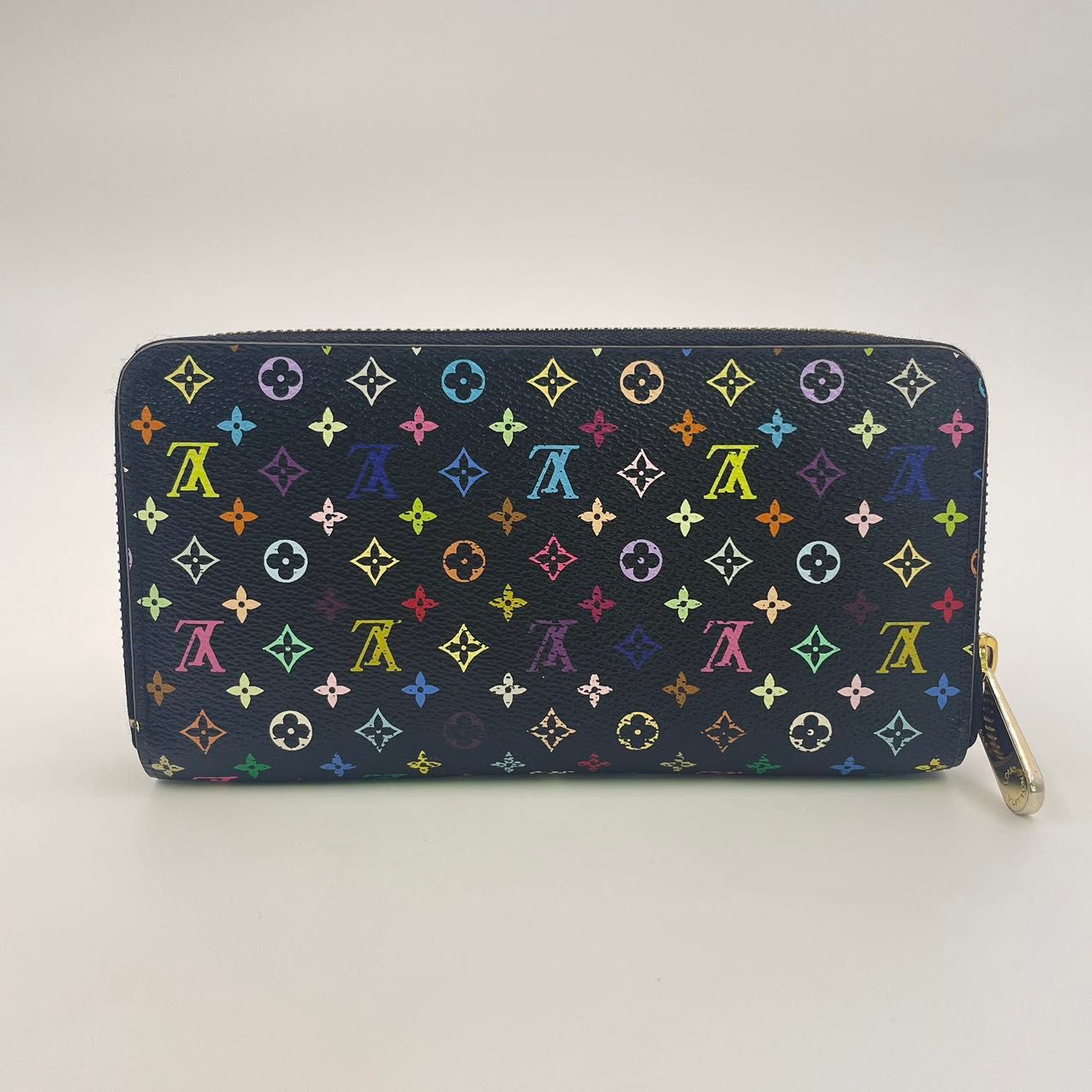 LOUIS VUITTON ジッピーウォレット モノグラムマルチカラー モノグラムマルチカラー PVC ブラック ラウンドファスナー長財布  M60243 - メルカリ