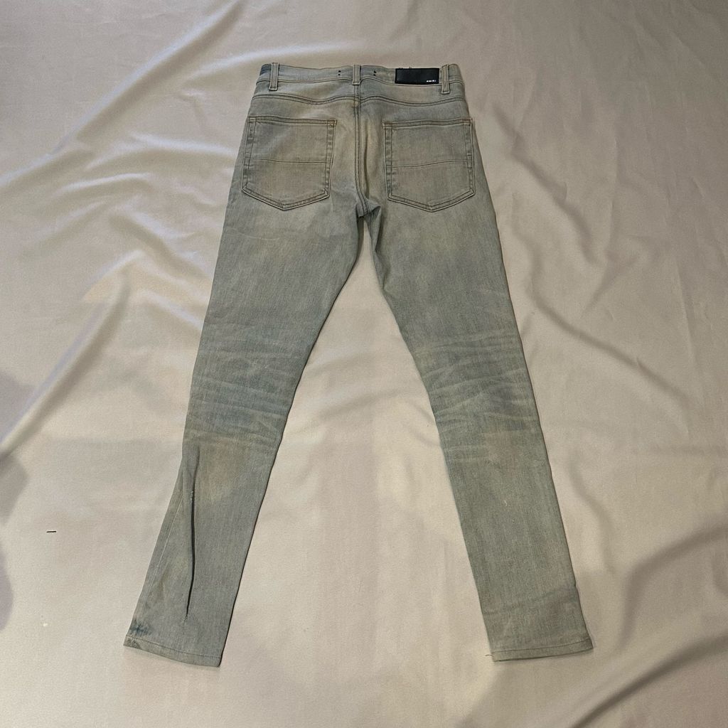 AMIRI アミリ Damage Denim Pants スキニーデニム ライトブルー