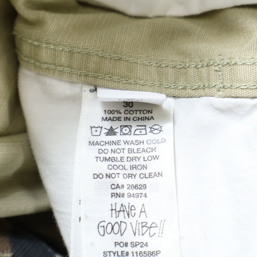 STUSSY ステューシー カモ柄Ripstop Surplus Cargo Pant リップストップ サープラス カーゴパンツ 116586 カーキ チノパン パンツ メンズ