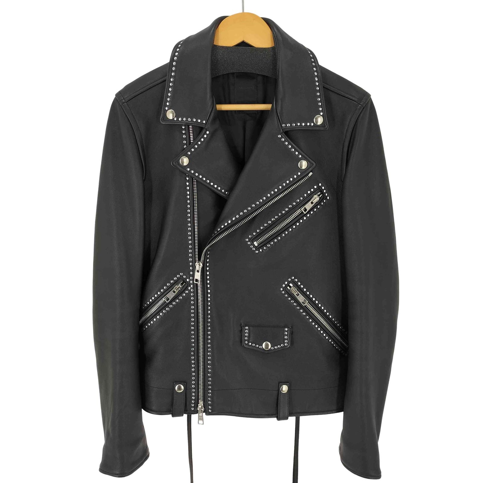 galaabenD ガラアーベント クラッシュ加工ダブルライダースジャケット  