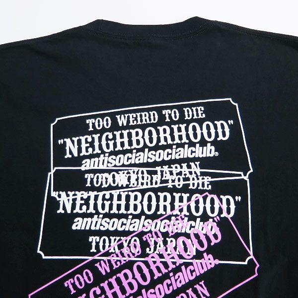 NEIGHBORHOOD ネイバーフッド x Anti Social Social Club アンチソーシャルソーシャルクラブ 24SS NHXASSC.TEE LS-1 ロングスリーブ Tシャツ ブラック ロンT