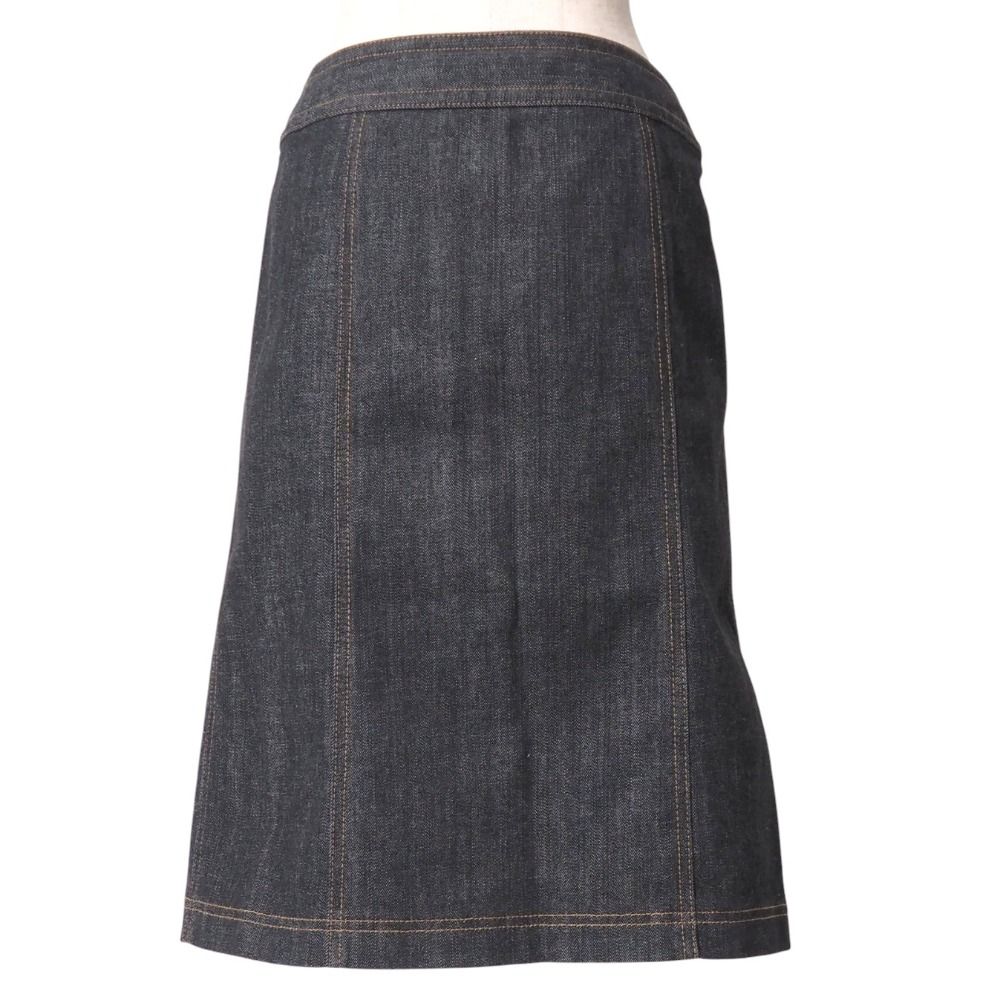 BURBERRY バーバリー スカート サイズ38 デニム ラップスカート 巻きスカート ひざ丈 ブランド古着 20250915 RA6016