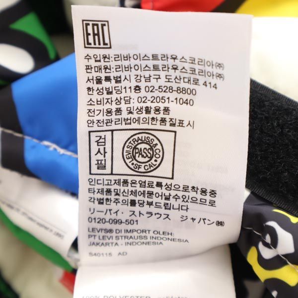 リーバイス ミッキー　コラボ　 リバーシブル ダウンベスト M 総柄　レッド リーバイス ミッキー コラボ リバーシブル ダウンベスト M 総柄