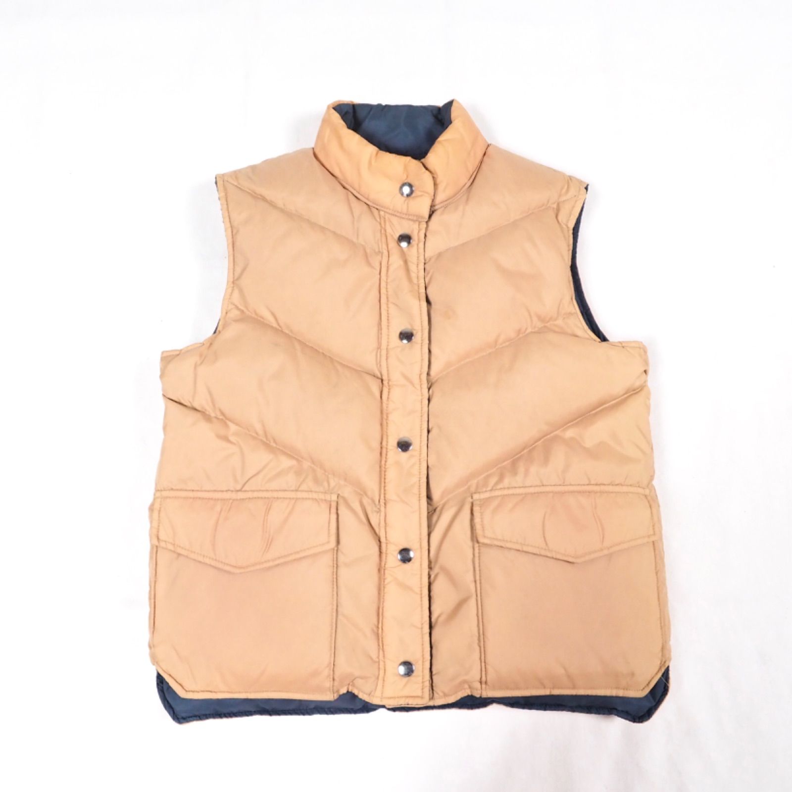 80's BIBI BROS reversible down vest M /ダウンベスト レディース古着