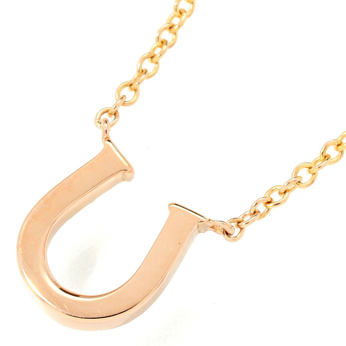 ティファニー メトロ ホースシュー ネックレス ダイヤモンド K18  