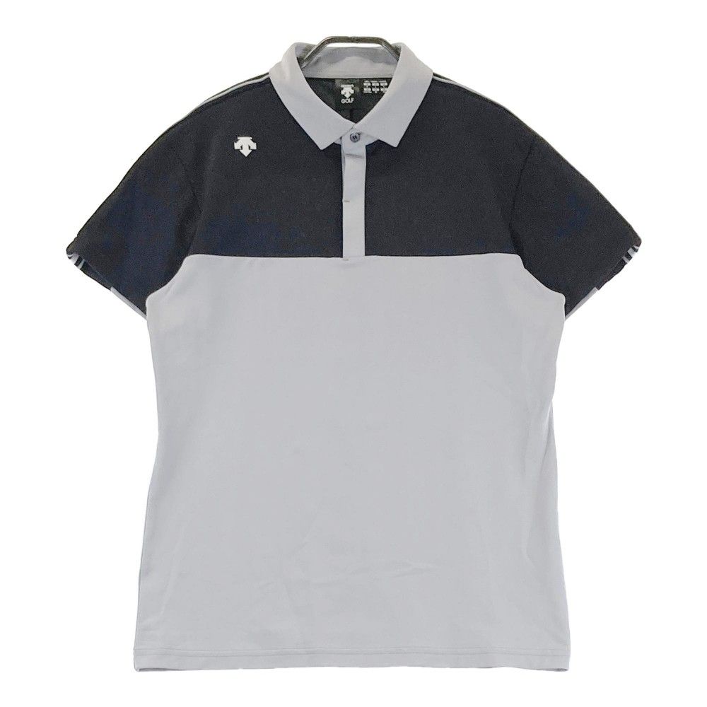 サイズ：O DESCENTE GOLF デサントゴルフ  半袖ポロシャツ  グレー系 [240101282463]# ゴルフウェア メンズ ストスト