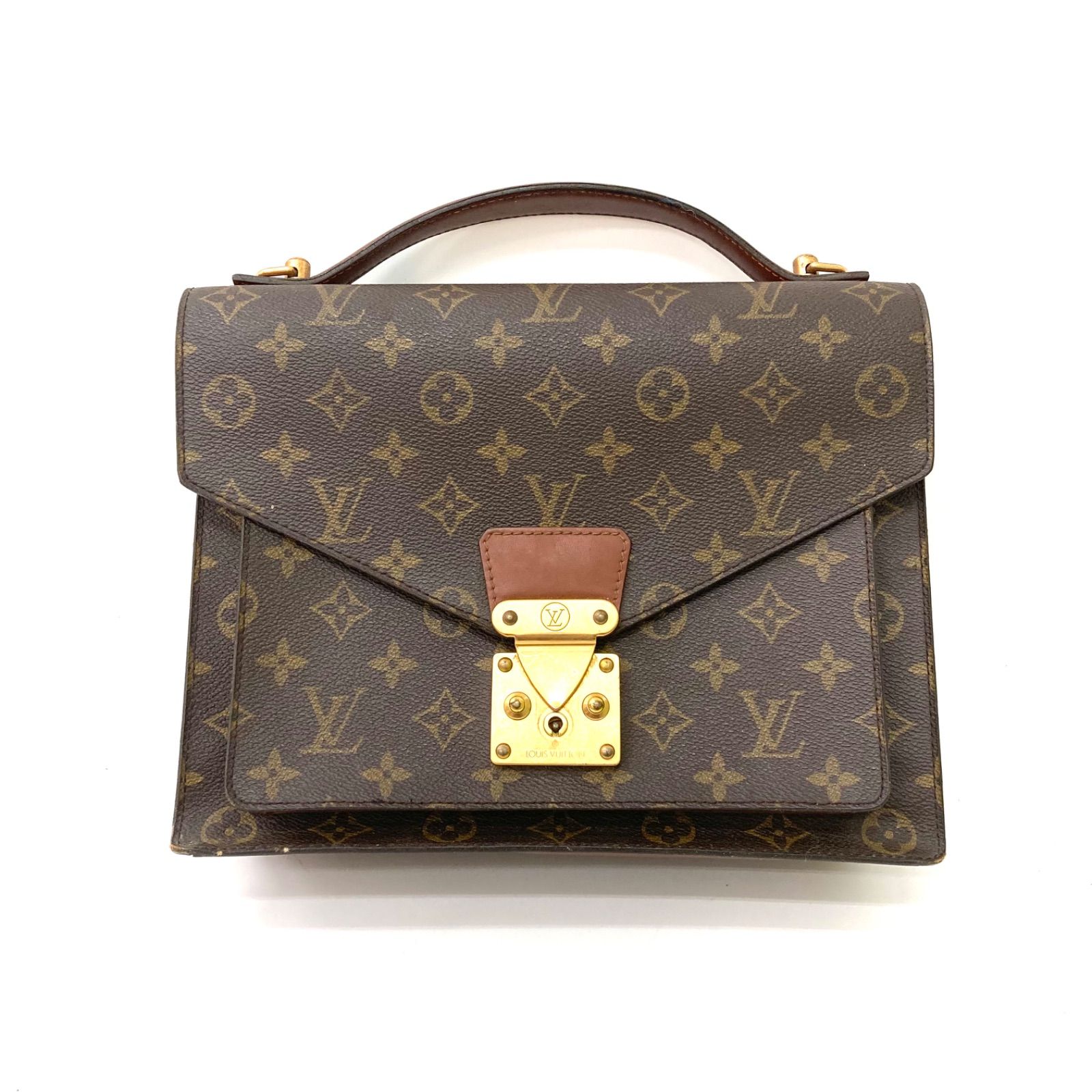 【LOUIS VUITTON】ルイヴィトン モノグラム モンソー M51185 ハンドバッグ 廃盤品 ★