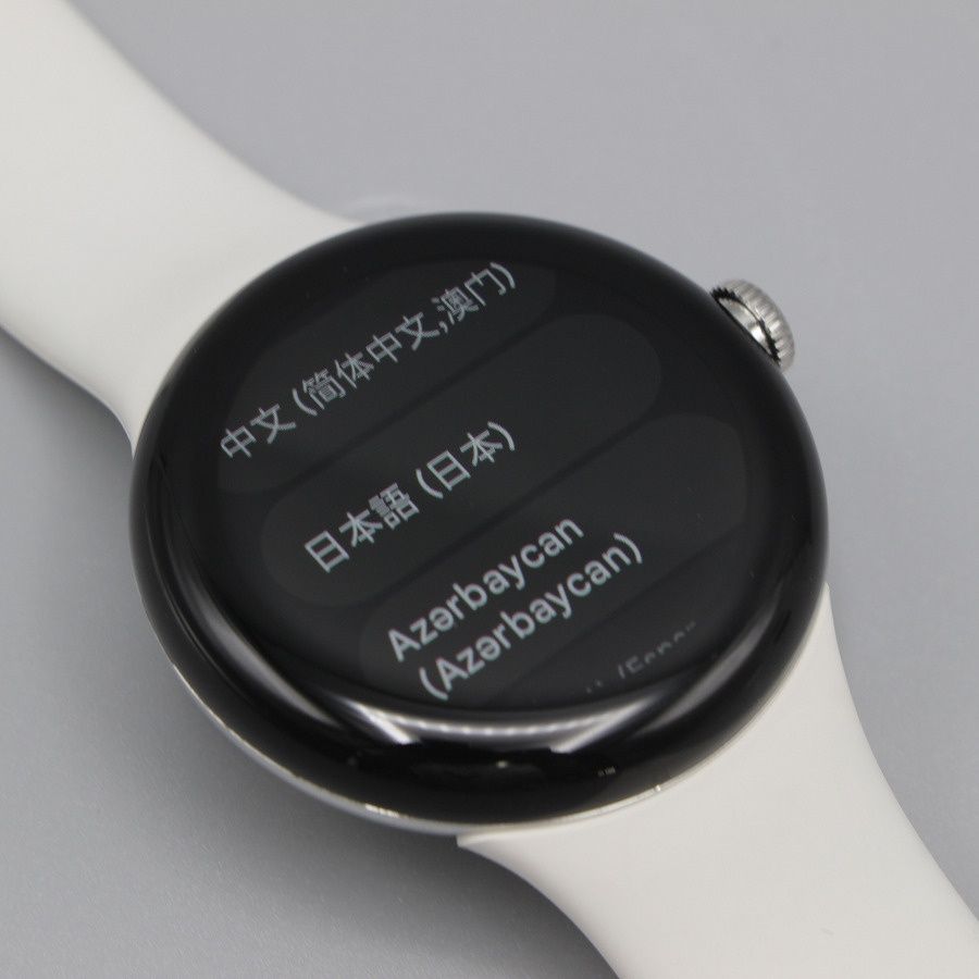 Google Pixel Watch GA03182-TW Polished Silver ステンレスケース/Chalk アクティブバンド グーグル ピクセルウォッチ 本体