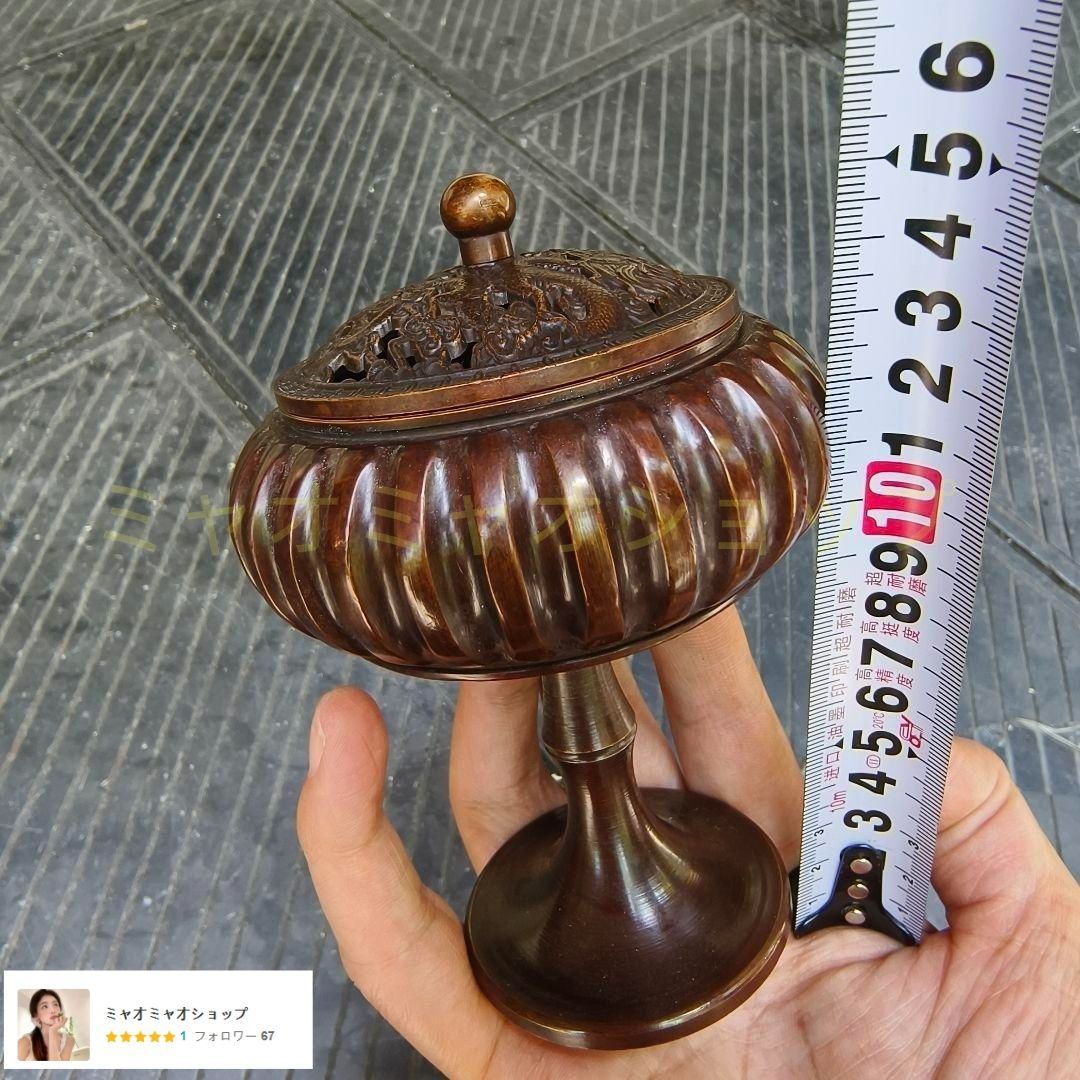 銅器 香炉 南瓜高脚盤香炉 傅山炉 応接間 茶室香薫炉 香道具 装飾品工芸品置物 銅器 香炉 南瓜高脚盤香炉 傅山炉 応接間 茶室香薫炉 香道具
