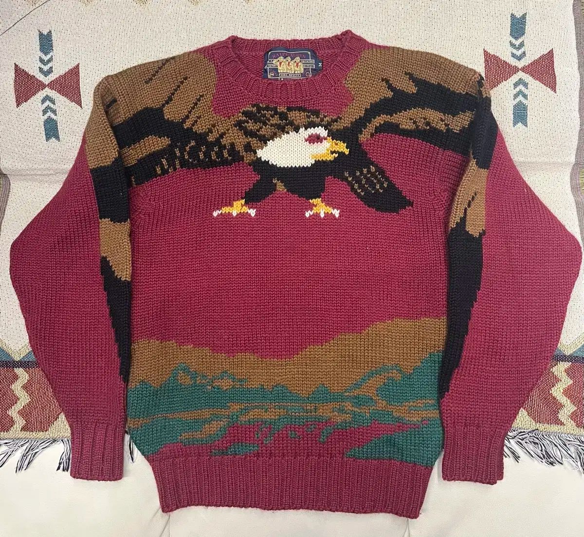 90s CHAPS by ralph lauren Ralph Lauren(ラルフローレン) ウール 100 % セーター