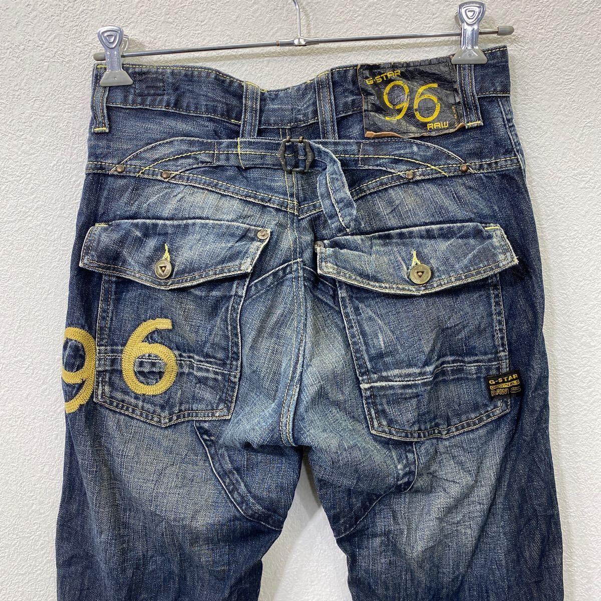 G-STAR RAW デニムパンツ W32相当 ジースターロウ ボタンフライ ブルー