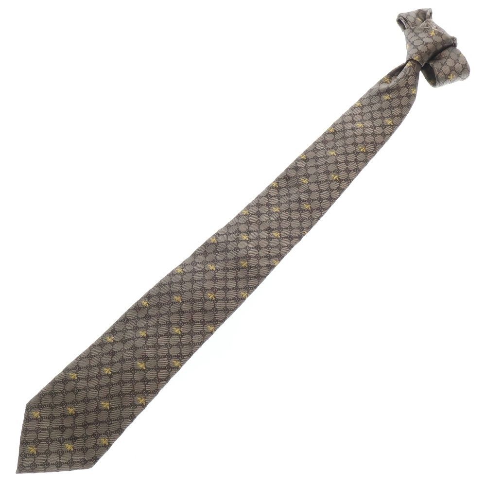 GUCCI (グッチ) GG Bee Silk Tie 545078 4E002 GGビー シルク ネクタイ