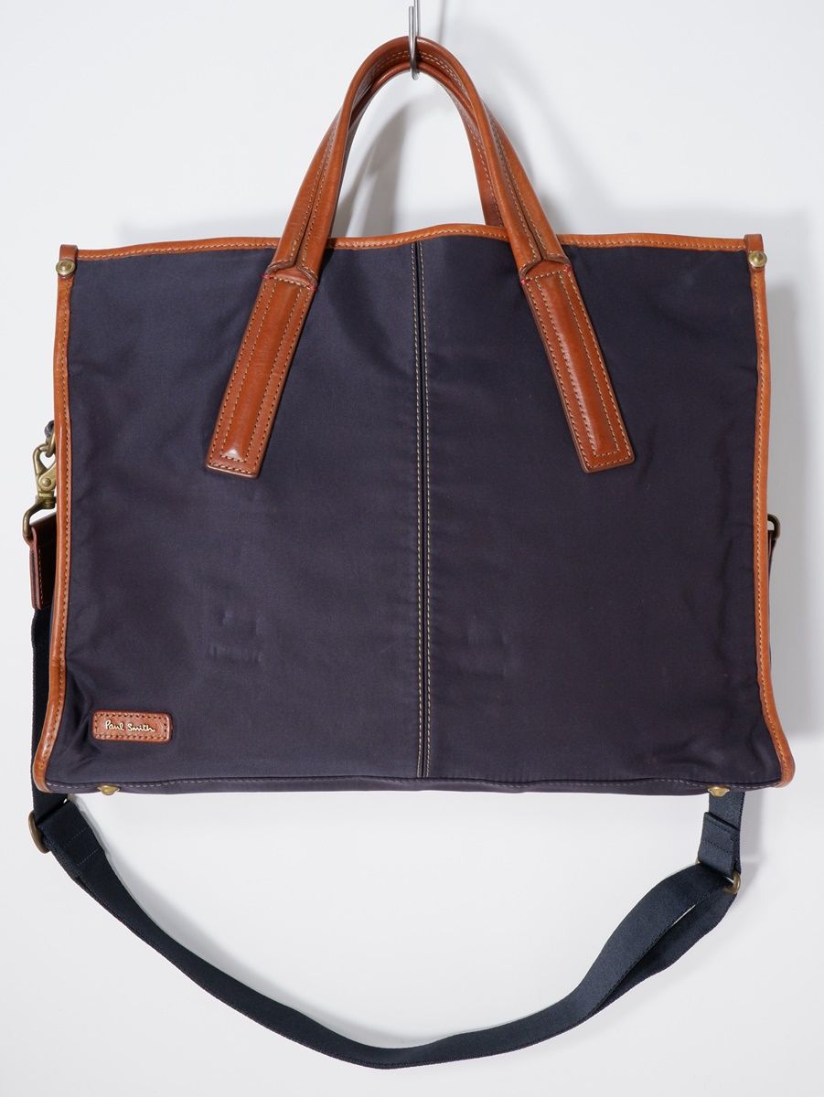 Paul Smithポールスミス ナイロン×レザー 2WAYビジネスバッグ