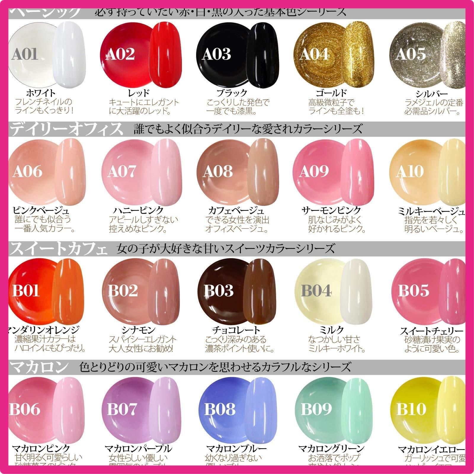 ヌーディカラー　5色セット　　ジェルネイル