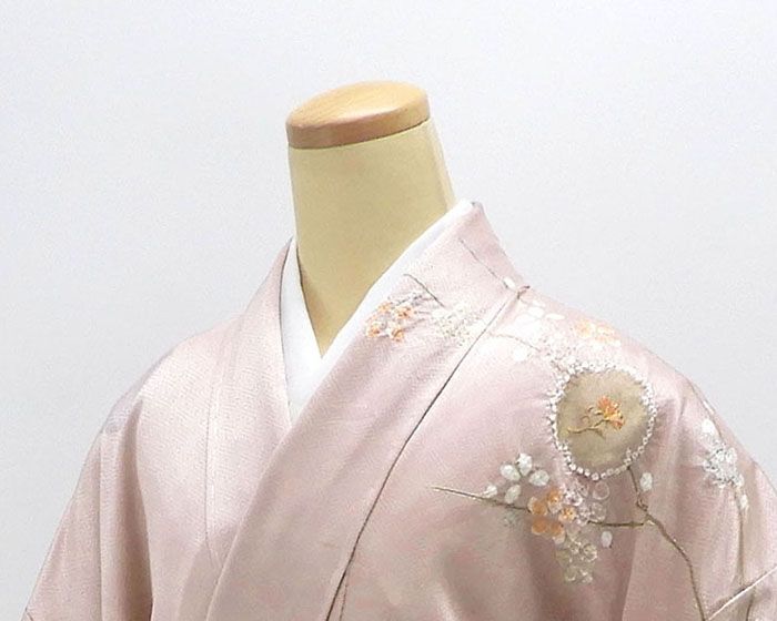 単衣 訪問着 新品 仕立上がり 正絹 雪輪 匹田 花 身丈165cm 裄丈68.5cm 仕立済 着物 wb5012 単衣 訪問着 新品 仕立上がり 正絹 雪輪 匹田 花 身丈165cm 裄丈68.5cm