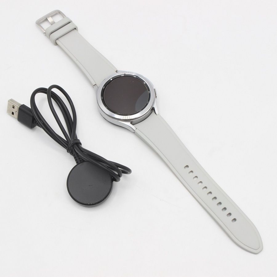 SAMSUNG Galaxy Watch4 Classic 46mm SM-R890NZSAXJP シルバー スマートウォッチ ギャラクシーウォッチ サムスン 本体