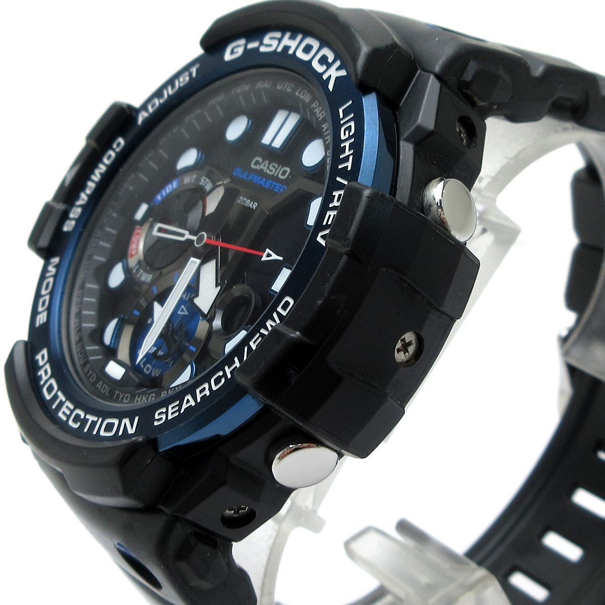 カシオ Gショック ガルフマスター メンズ 黒 青 GN-1000B 時計