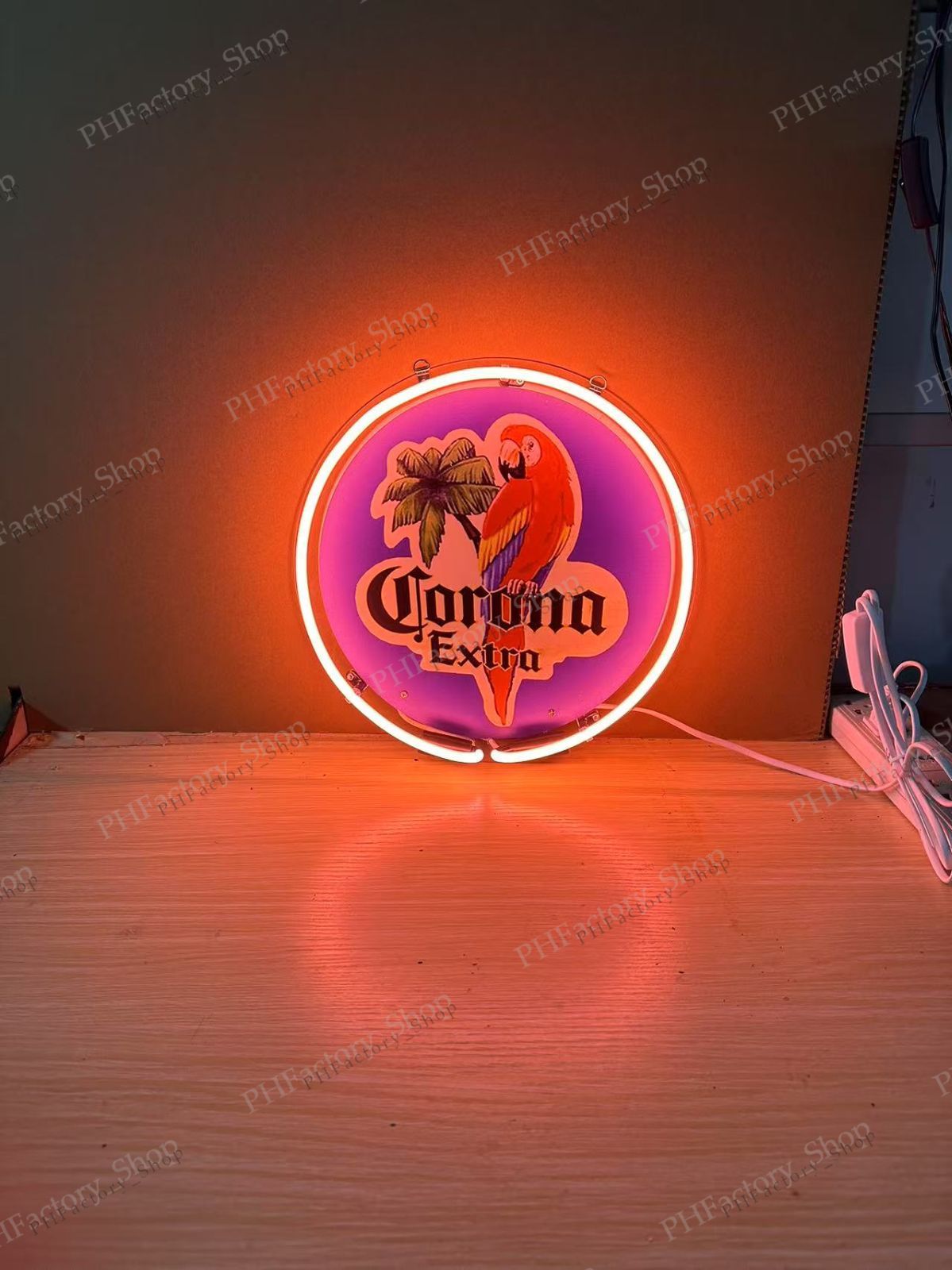 ネオンサイン ネオン看板 壁掛け Corona Extra Parrot Beer コロナ