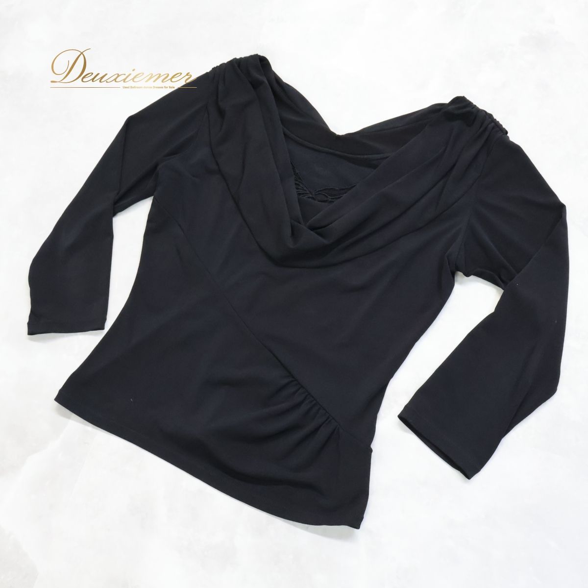 新品　社交ダンス　黒　ベージュ　トップス　レース　レッスン　パーティ　2816 新品 社交ダンス 黒 ベージュ トップス レース レッスン パーティ 2816