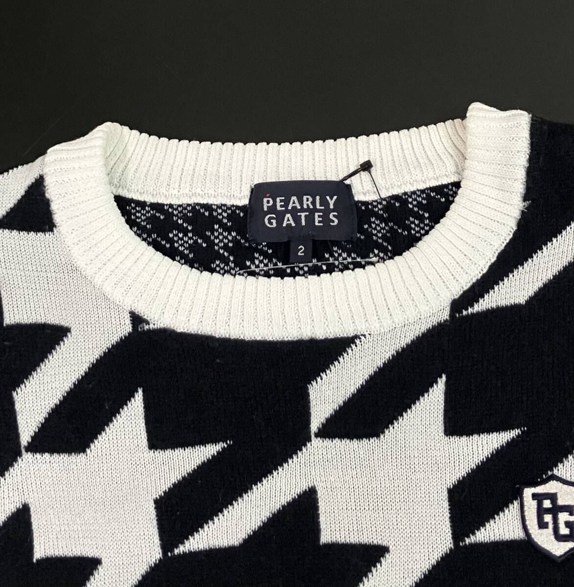 PEARLY GATES パーリーゲイツ 長袖ニット 055-8270012 千鳥格子