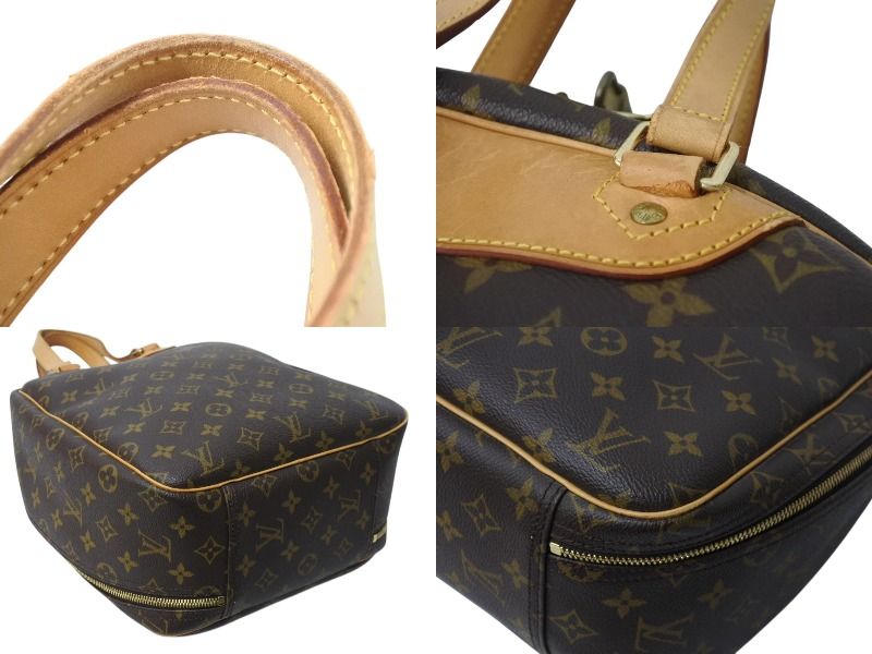 LOUIS VUITTON ルイヴィトン モノグラム エクスキュルシオン シューズバッグ M41450 ブラウン ゴールド金具 美品 中古 4b003403 LOUIS VUITTON ルイヴィトン モノグラム エクスキュルシオン シューズ