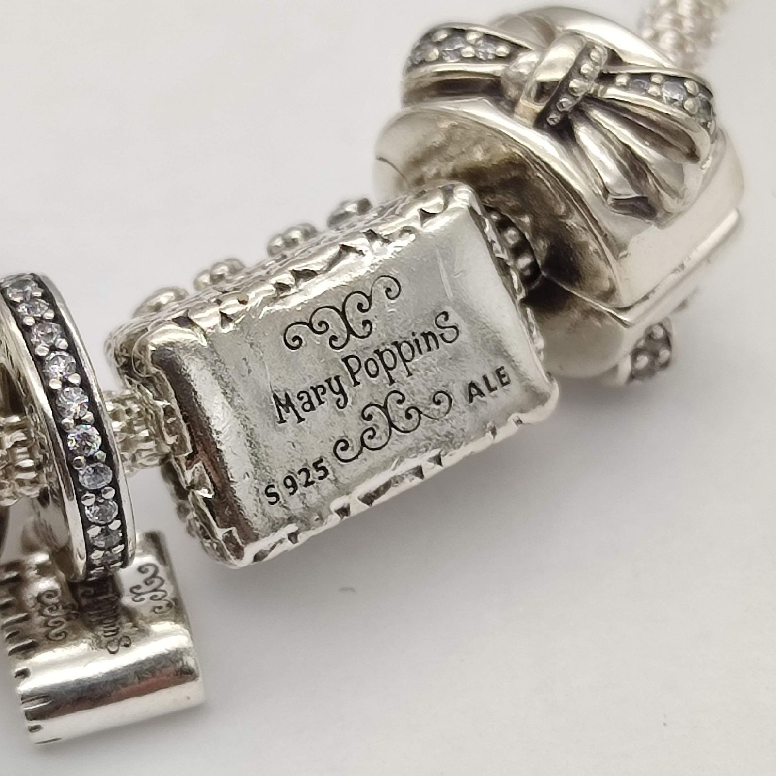 美品】PANDORA パンドラ チャームブレスレット シルバー925 メリー