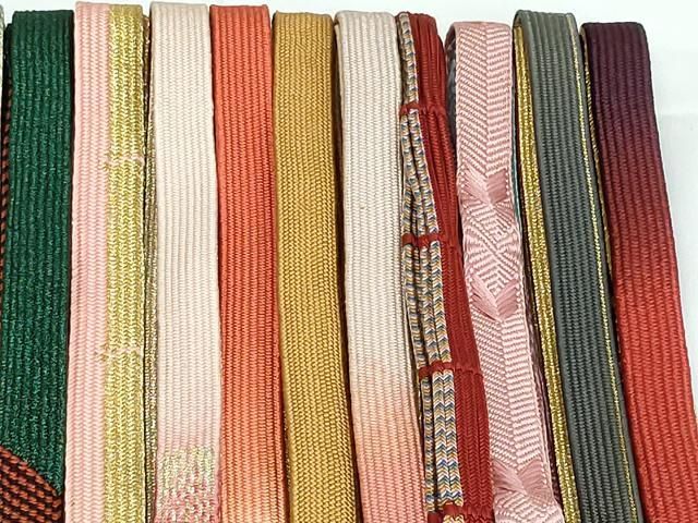 平和屋着物○和装小物 帯締め20本 高麗組 笹浪組 金銀糸 逸品
