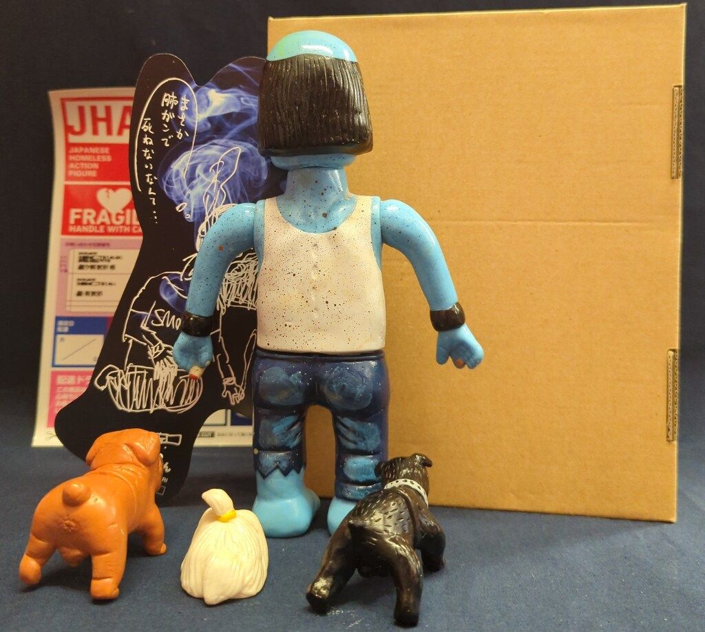 ホームレスアクションフィギュア デハラユキノリ モクさん 雷 GID ソフビ ホームレスアクションフィギュア デハラユキノリ モクさん 雷 GID ソフビ
